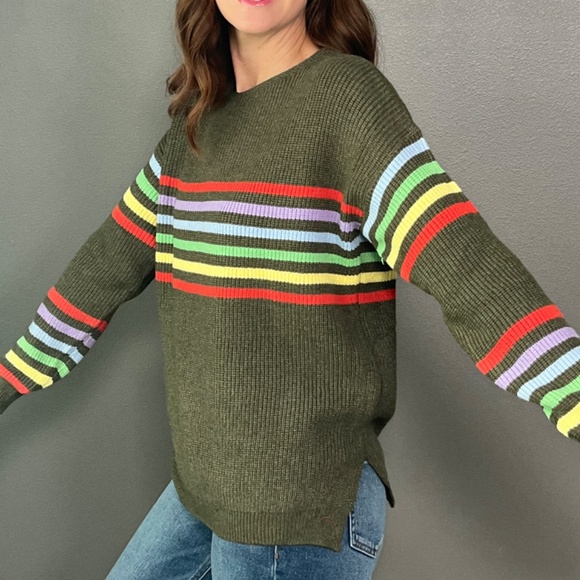 Rainbow stripe sweater - Picture 3 of 3